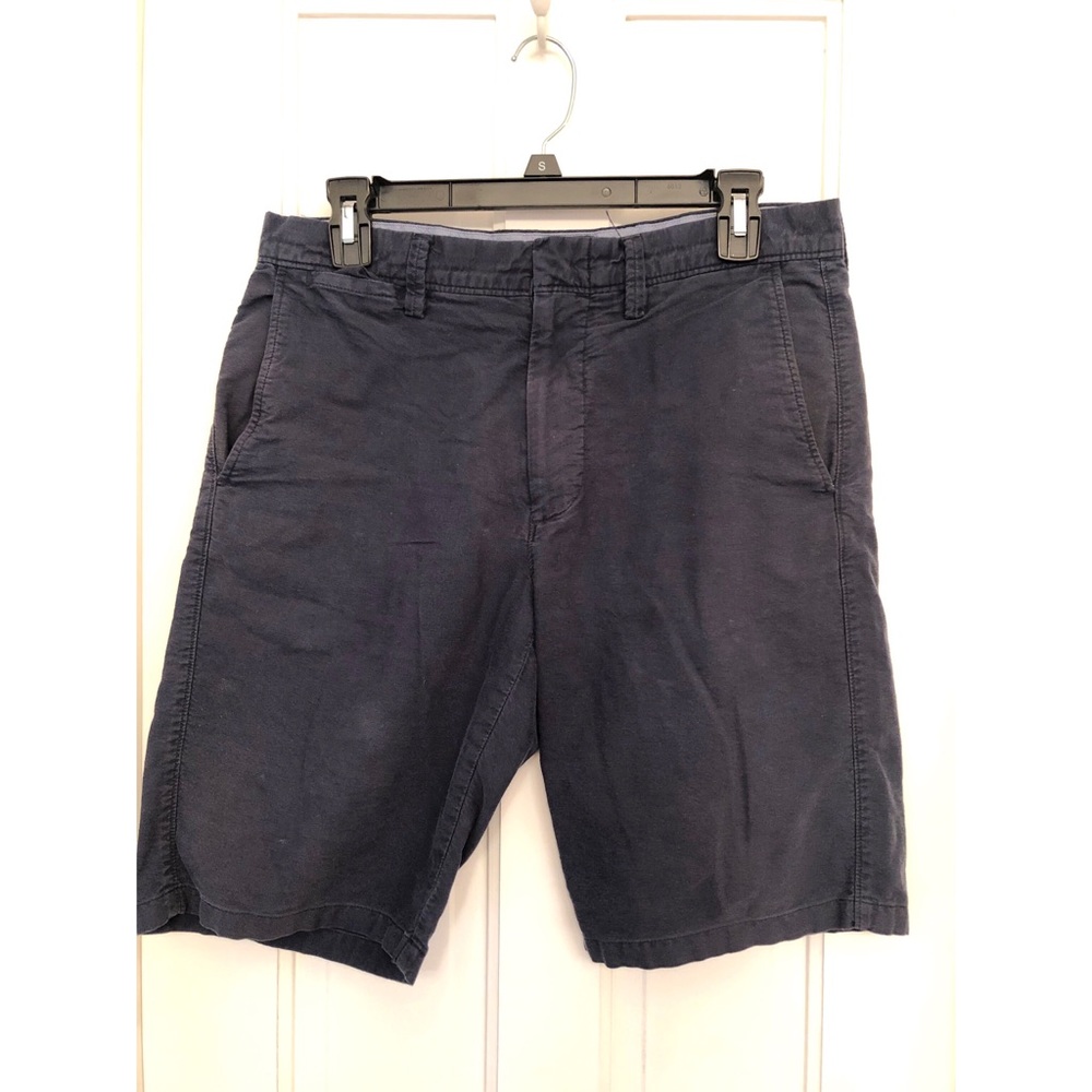 Navy Flat Front Shorts